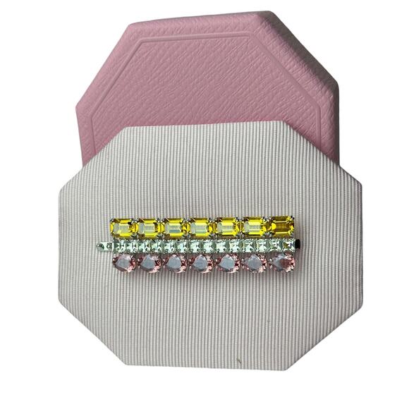 Swarovski Hair clip Mixed cuts, Rectangular shape, Multicolored Hair Accessories main image 5